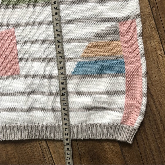 🍧 VTG coton sweater pastel pattern - Picture 5 of 6